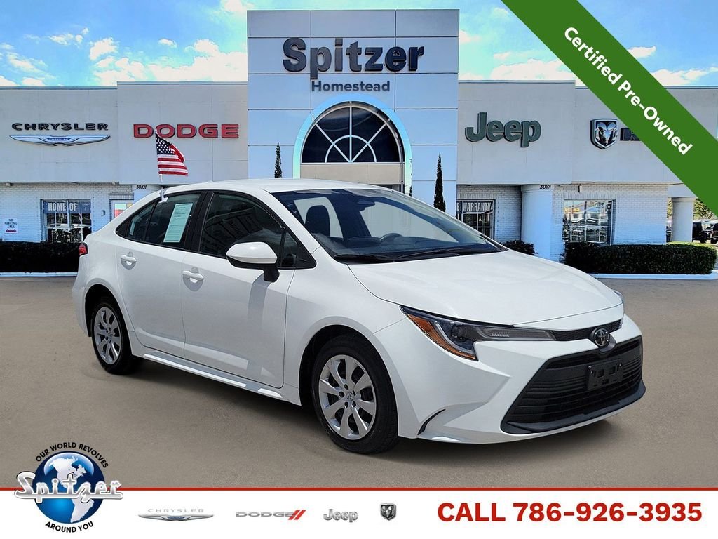 Used 2023 White Toyota LE image 1