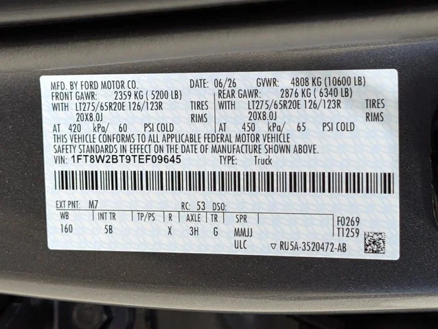 New 2026 Carbonized Gray Metallic Ford F-250® Lariat® image 69