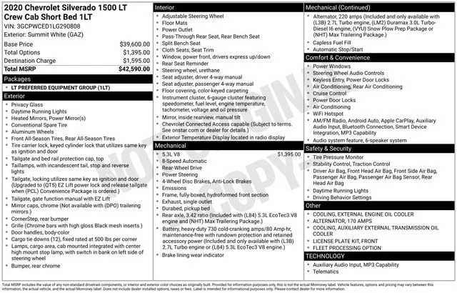 Used 2020 White Chevrolet LT image 37