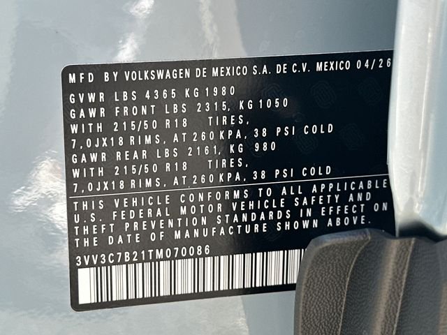New 2026 Gray Volkswagen 1.5T SE Black image 34