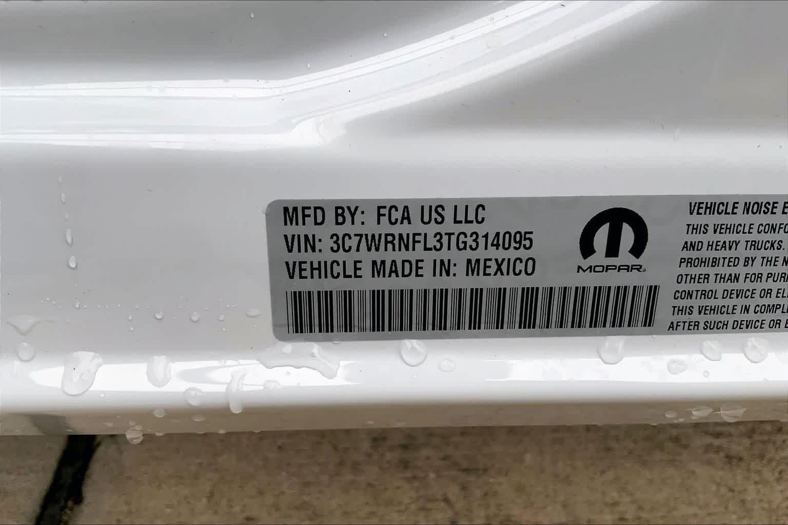 New 2026 Bright White Clear-Coat Exterior Paint RAM Tradesman image 20