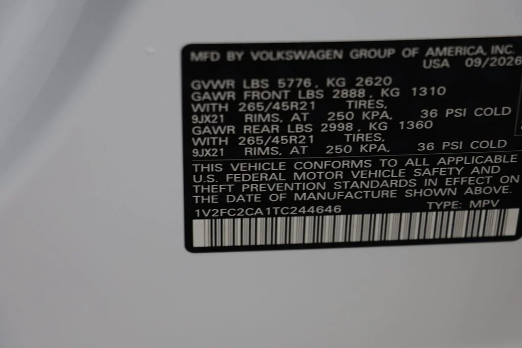 New 2026 Opal White Volkswagen SEL Premium R-Line image 25