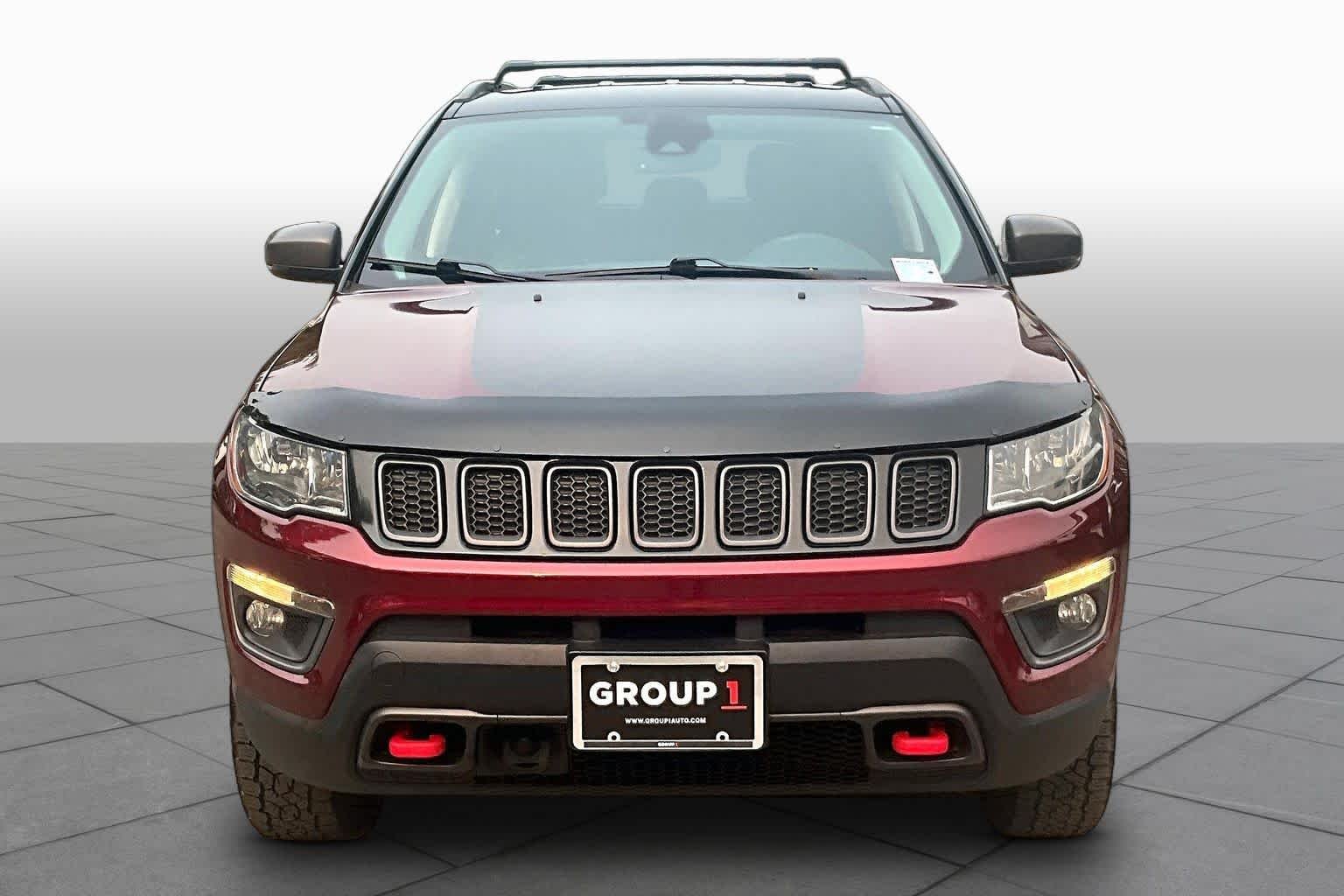 Used 2021 Velvet Red Pearlcoat Jeep Trailhawk image 4