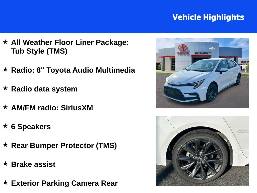 Used 2024 White Toyota SE image 4