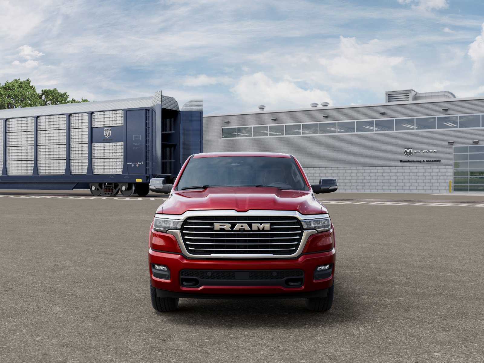 New 2027 Molten Red Pearl-Coat Exterior Paint RAM Laramie Southwest Edition image 6