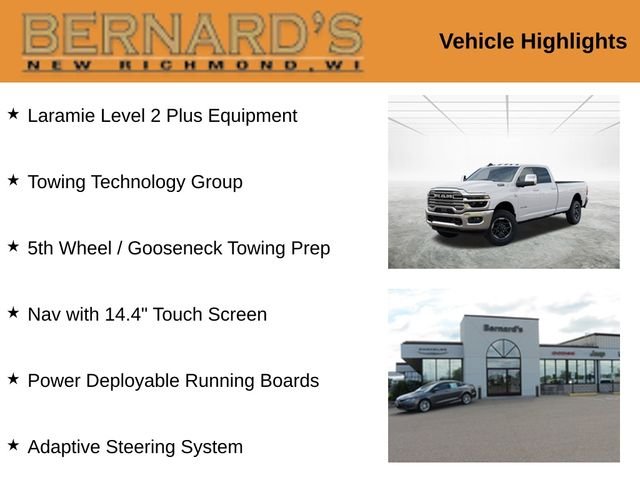 New 2026 Bright White Clear-Coat Exterior Paint RAM Laramie image 2