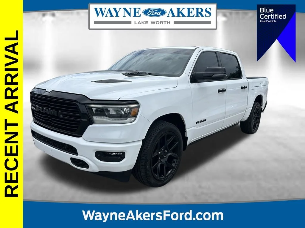 Used 2023 Bright White Clearcoat Ram Laramie image 1