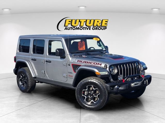 Used 2020 Silver Jeep Unlimited Rubicon image 1