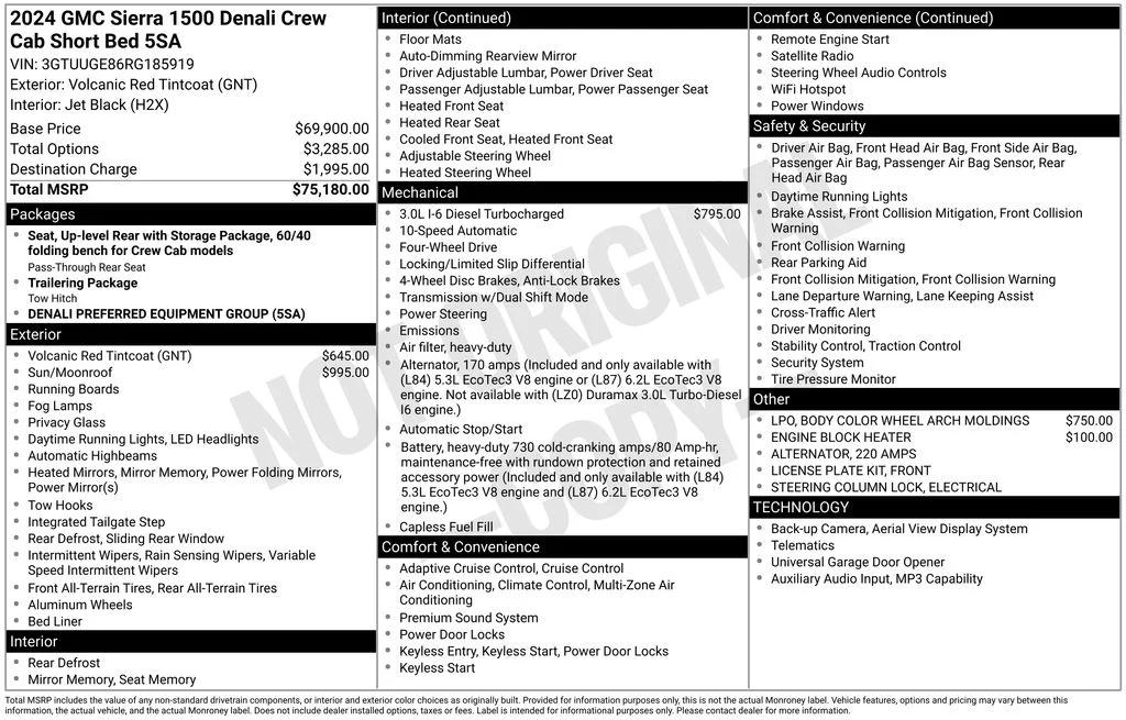Used 2024 Red GMC Denali image 45