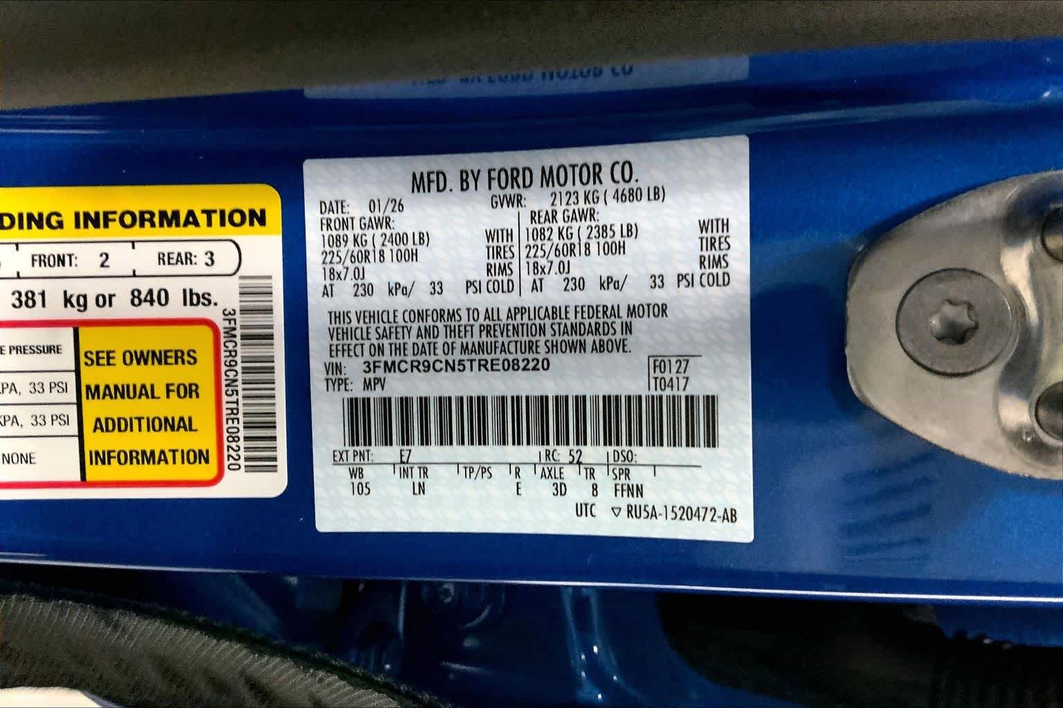 New 2026 Velocity Blue Metallic Ford Outer Banks® image 20