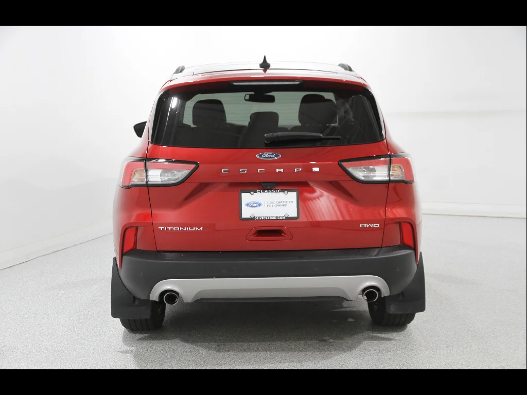 Certified Used 2022 Rapid Red Metallic Tinted Clearcoat Ford Titanium image 20