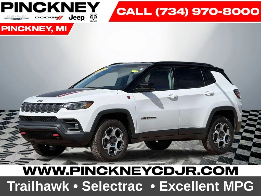 Used 2022 White Jeep Trailhawk image 1
