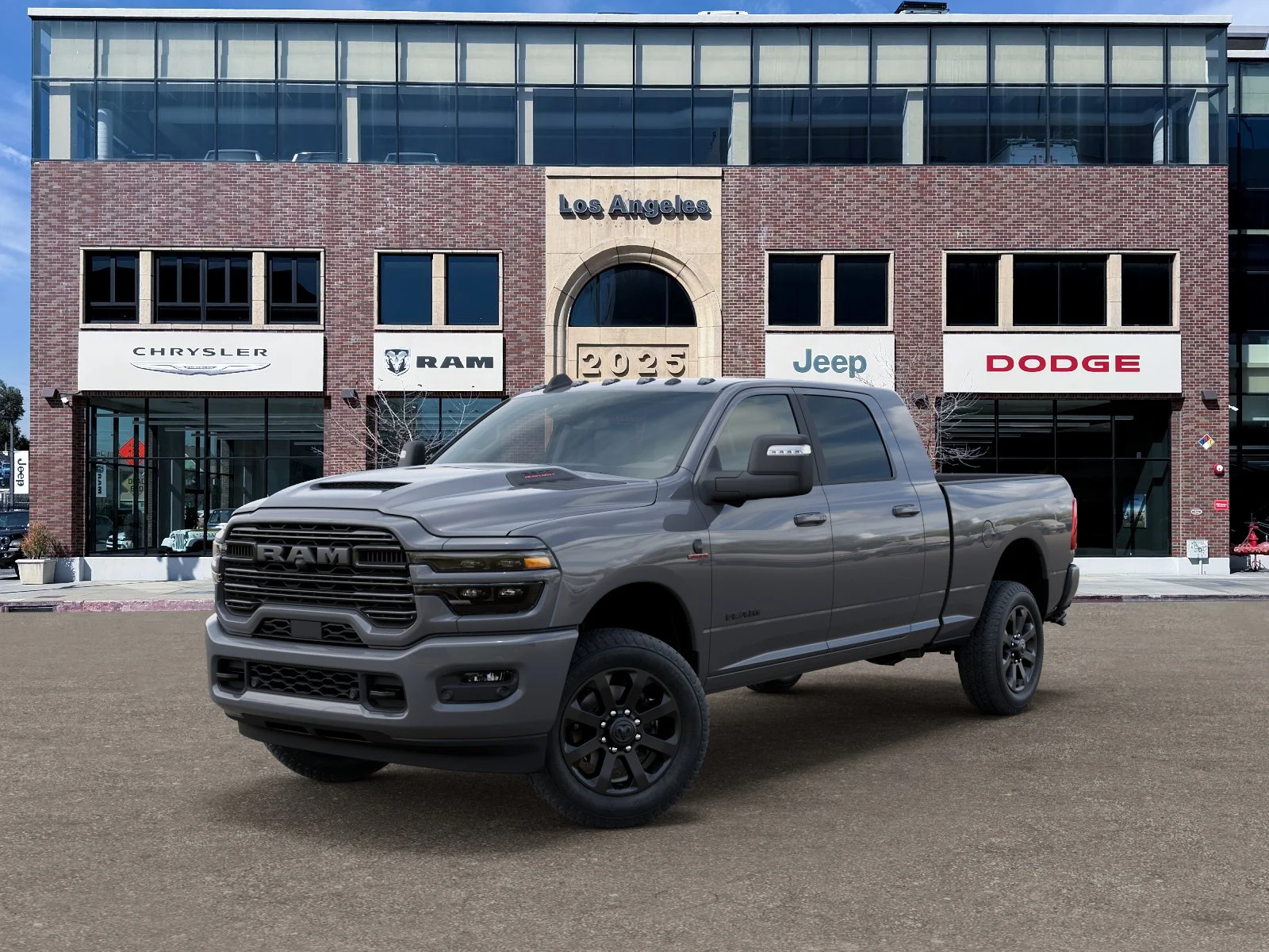 New 2026 Ceramic Gray Clear-Coat Exterior Paint RAM Laramie image 27