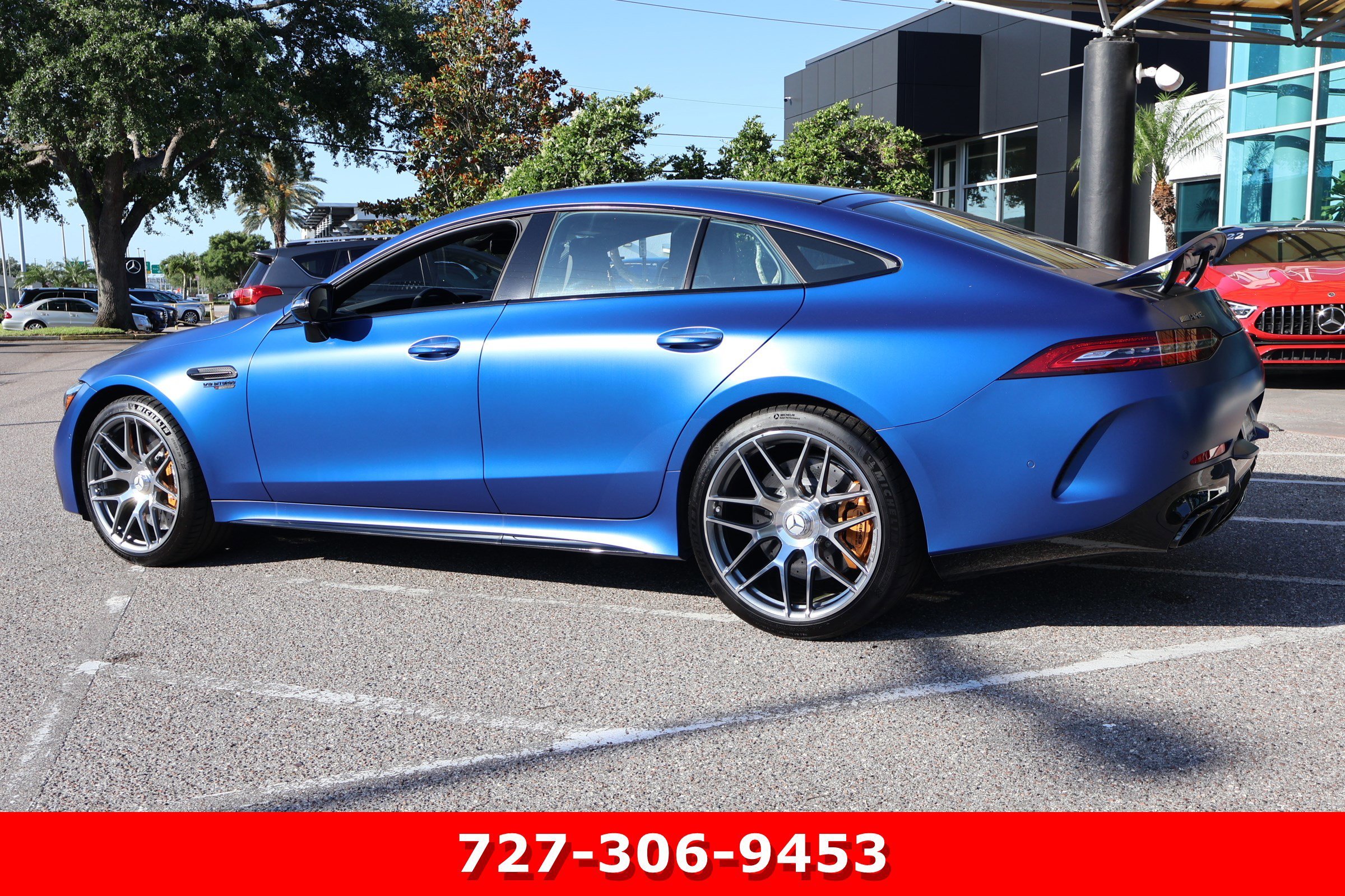 Certified Used 2025 MANUFAKTUR Starling Blue Magno Mercedes-Benz AMG® GT 63 S E Performance image 7