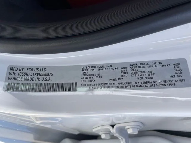 New 2027 Bright White Clear-Coat Exterior Paint RAM Rebel image 25