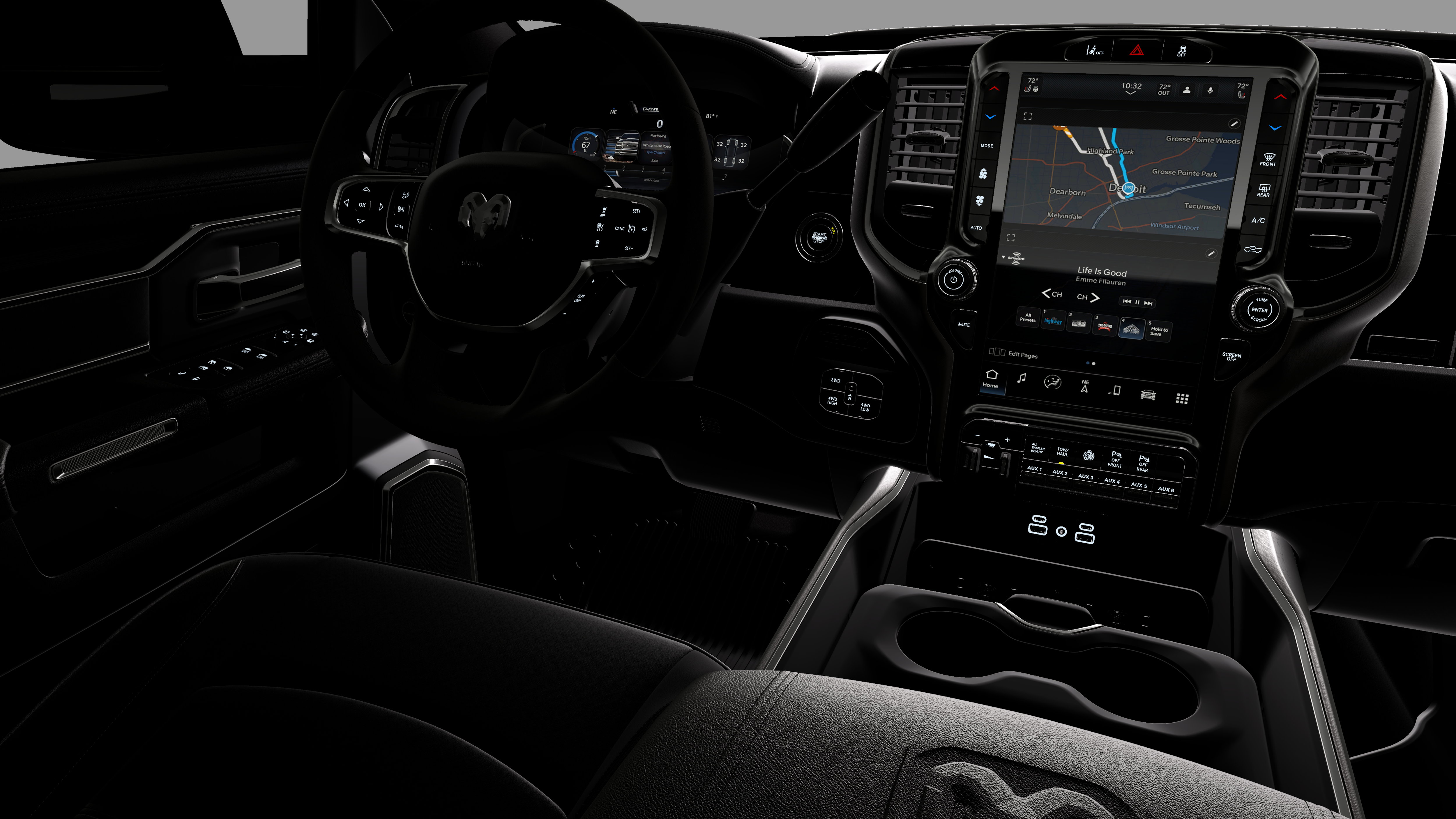 New 2026 Diamond Black Crystal Pearl-Coat Exterior Paint RAM LARAMIE image 21