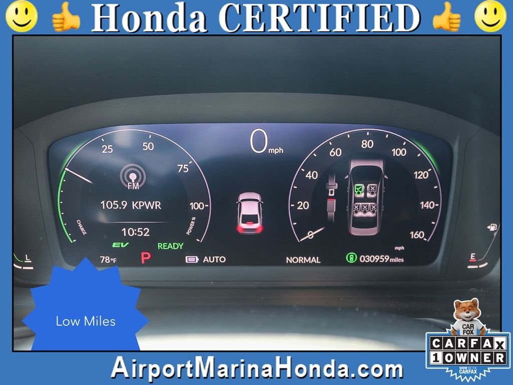 Certified Used 2024 Solar Silver Metallic Honda HYBRID SPORT-L image 28