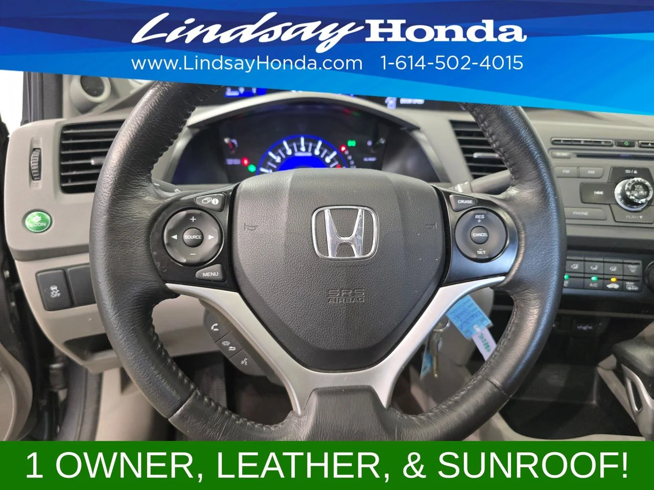 Used 2012 Polished Metal Metallic Honda EX-L image 15