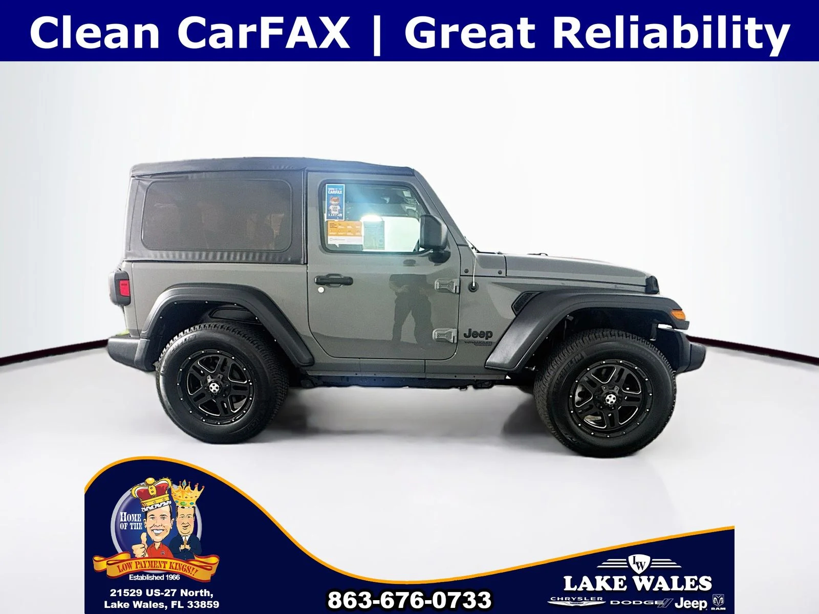 Used 2021 Gray Jeep Sport S image 8