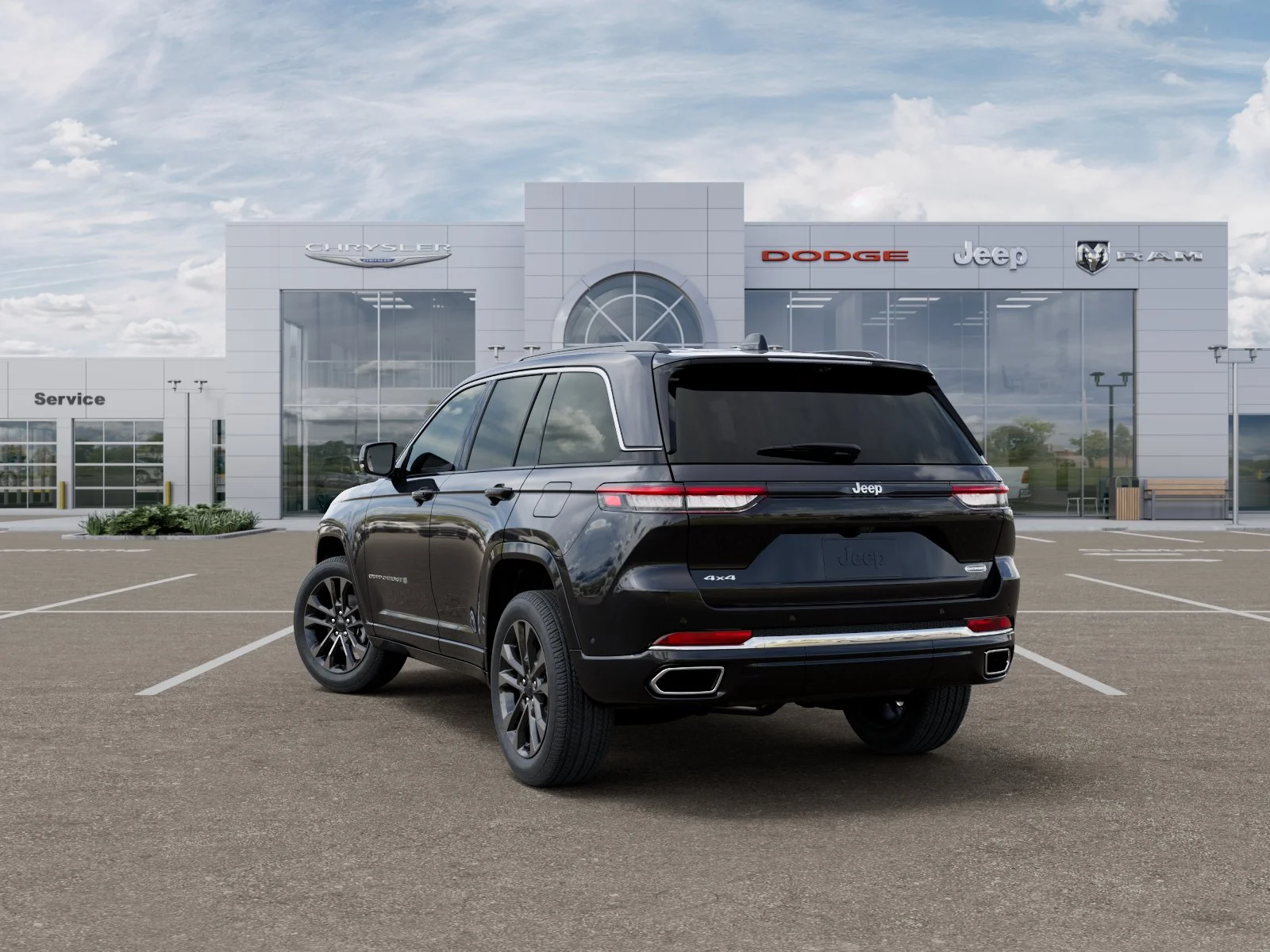 New 2025 Diamond Black Crystal Pearl-Coat Exterior Paint Jeep Overland image 30