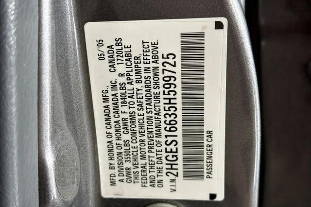 Used 2005 Magnesium Metallic Honda LX image 29