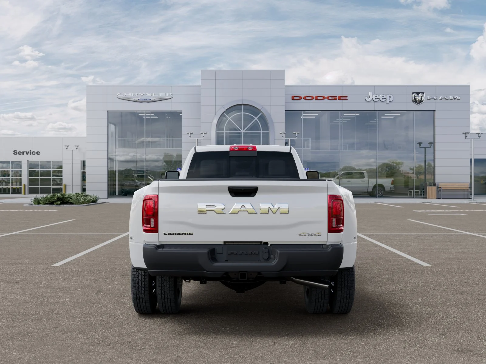 New 2026 Bright White Clear-Coat Exterior Paint RAM Laramie image 33