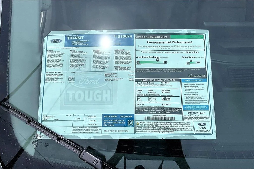 New 2026 Oxford White Ford Cargo Van image 14