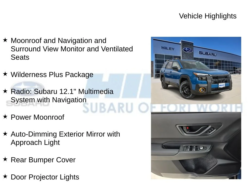 New 2026 GEYSER BLUE Subaru Wilderness image 5