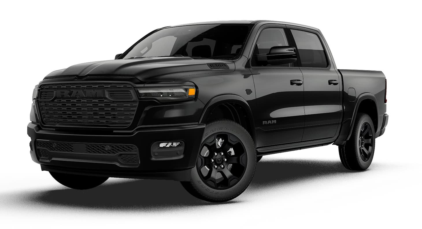 New 2027 Diamond Black Crystal Pearl-Coat Exterior Paint RAM Big Horn/Lone Star image 27