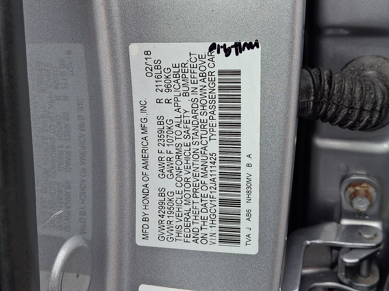 2018 Honda Accord LX - Photo 19