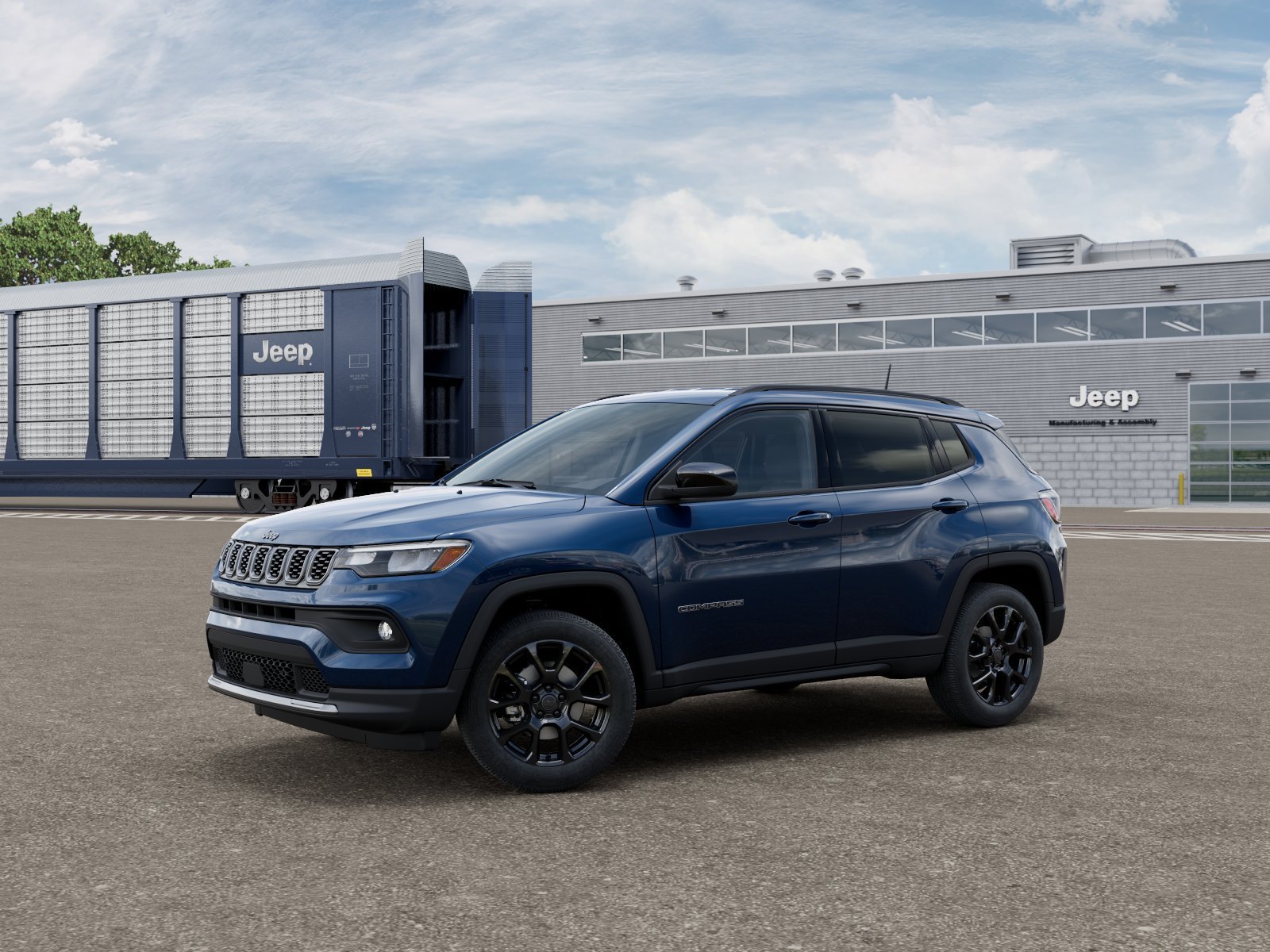 New 2026 Fathom Blue Pearl-Coat Exterior Paint Jeep Latitude image 2