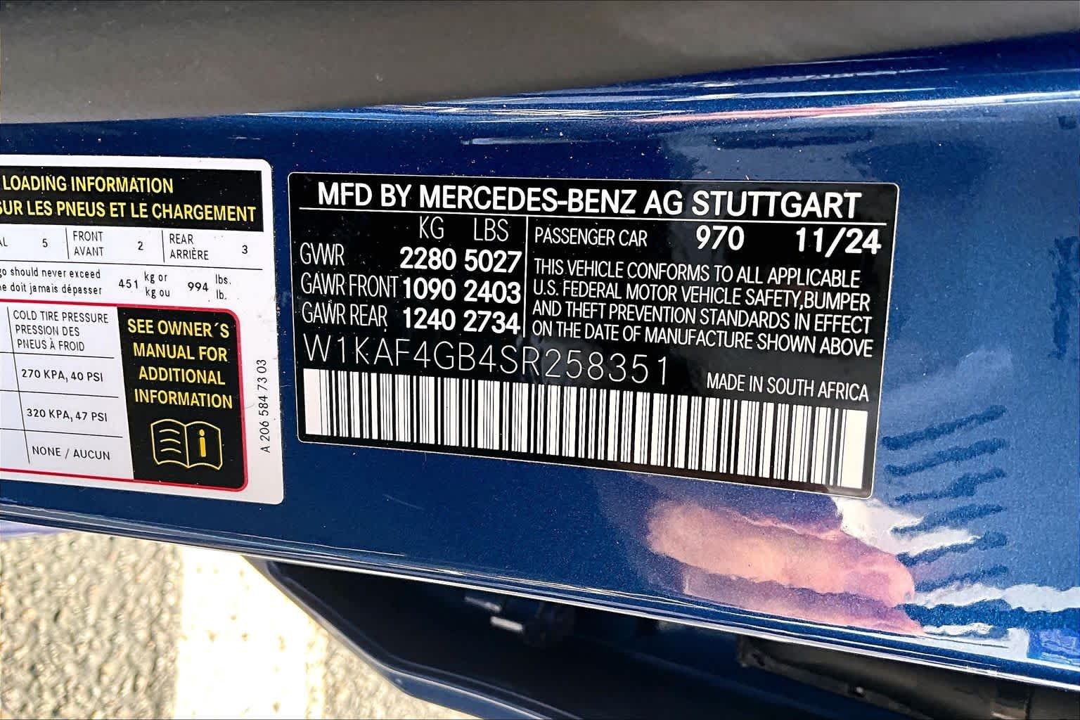 Certified Used 2025 Starling Blue Metallic Mercedes-Benz C 300 image 32
