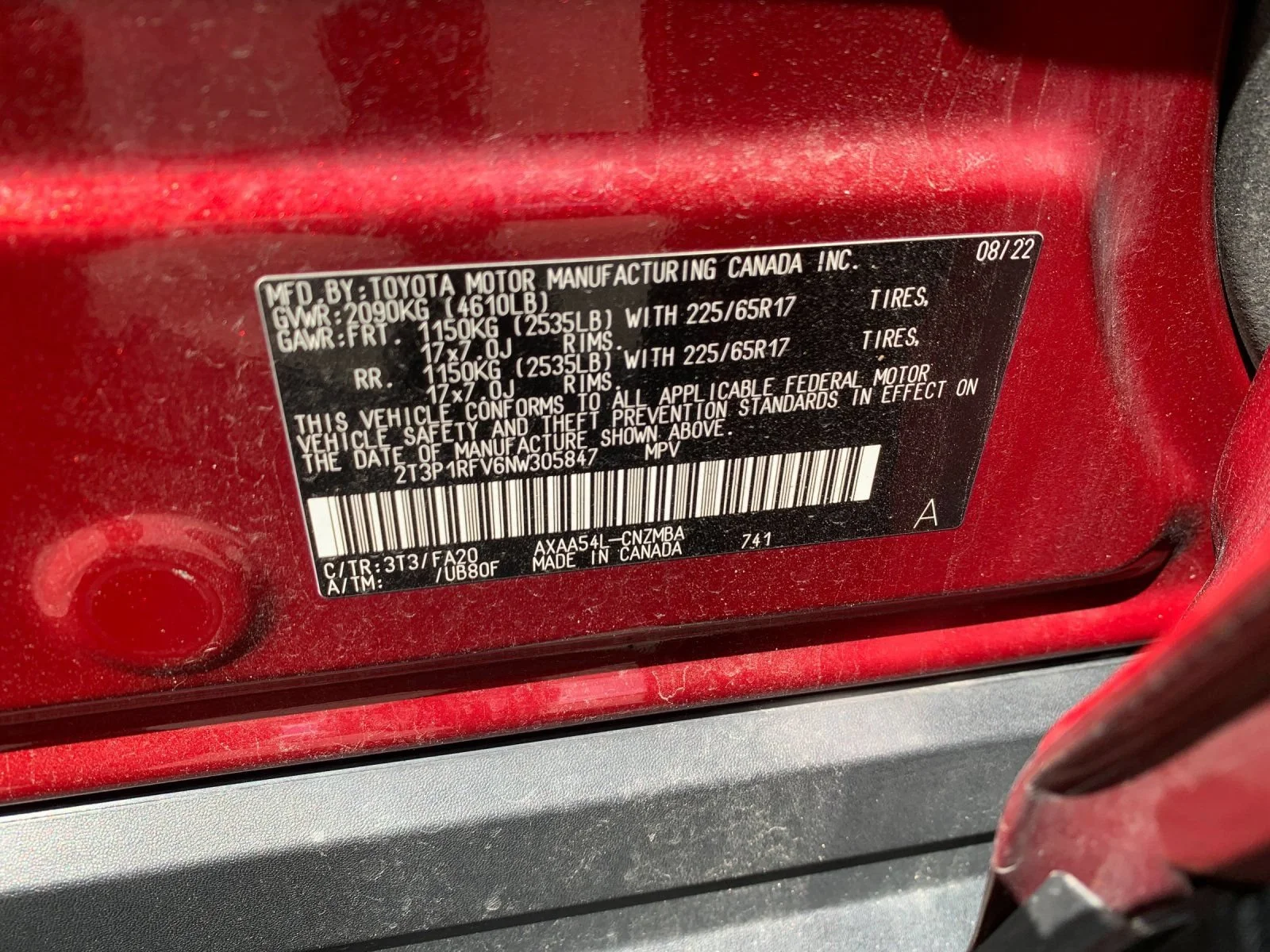 Used 2022 Red Toyota XLE image 32