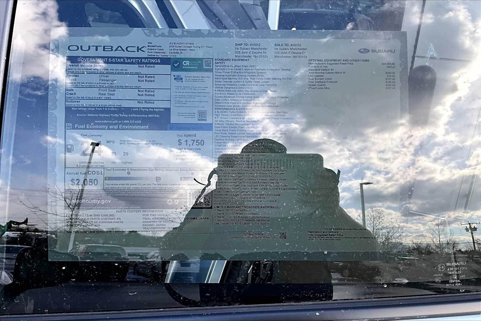 New 2026 Ice Silver Metallic Subaru Touring XT image 19