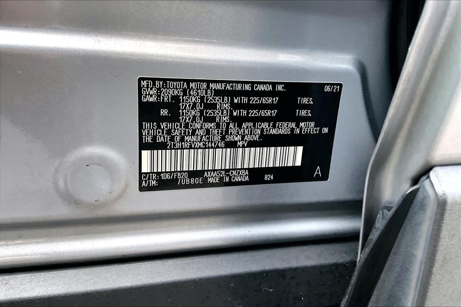 Used 2021 Silver Sky Metallic Toyota LE image 33