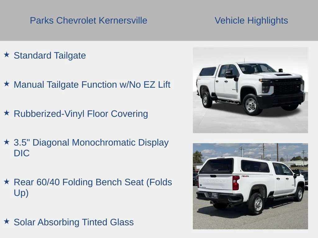 Used 2022 SUMMIT WHITE Chevrolet Work Truck image 26