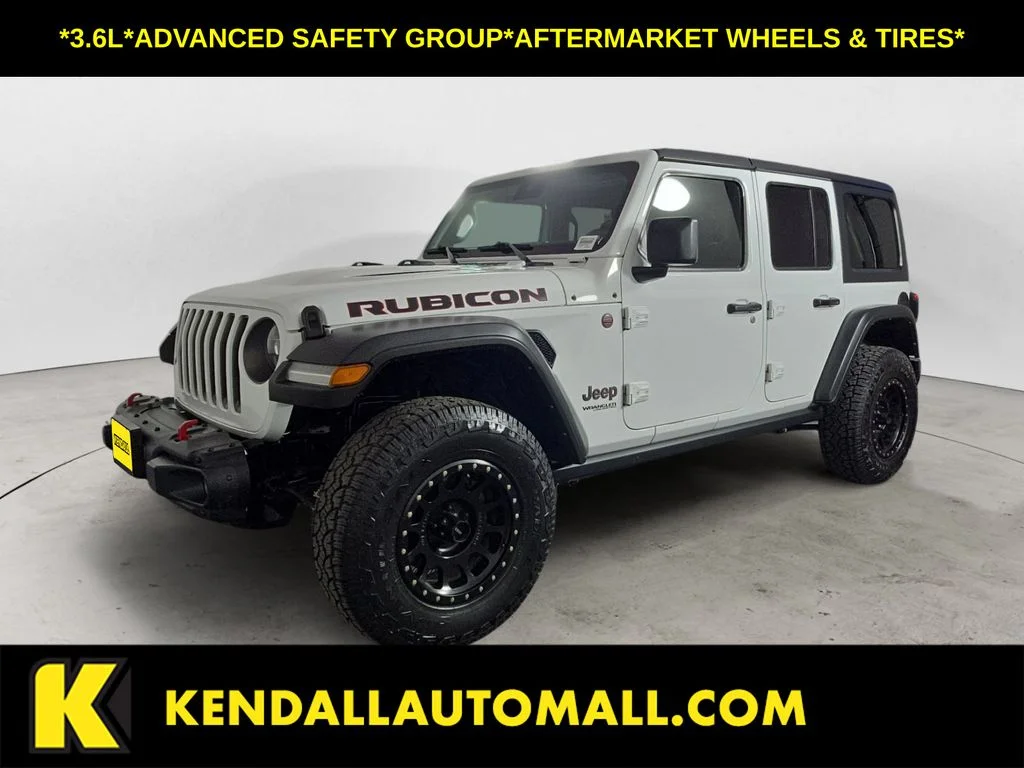Used 2021 White Jeep Unlimited Rubicon image 1