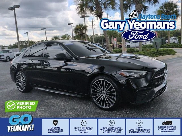 Used 2023 Black Mercedes-Benz C 300 image 1