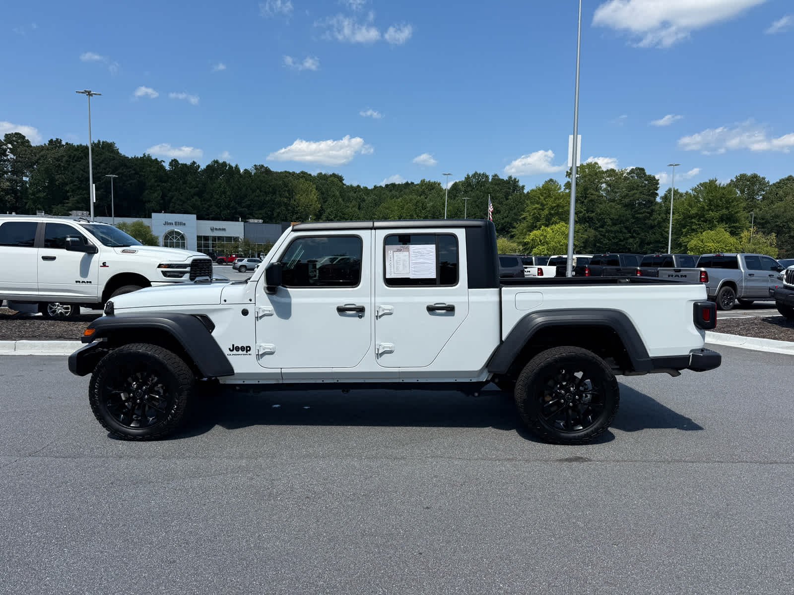 Used 2024 Bright White Clearcoat Jeep Sport image 2