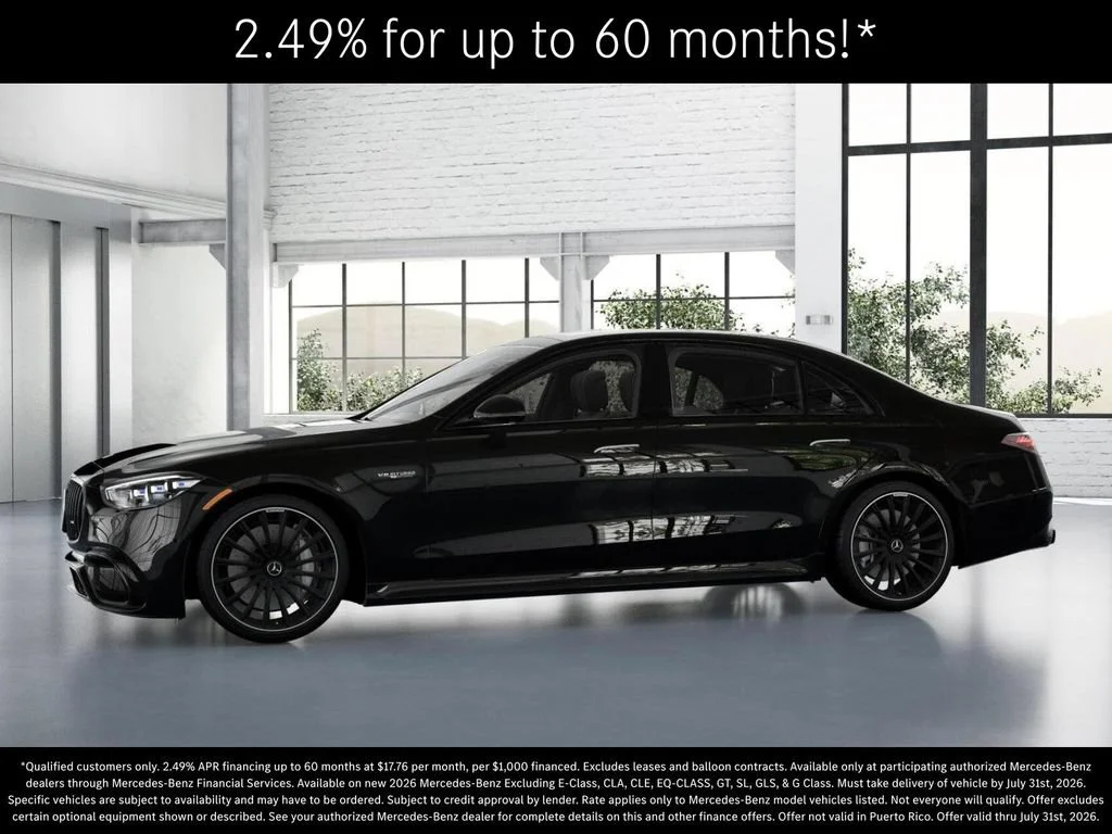 New 2026 Obsidian Black Metallic Mercedes-Benz AMG® S 63 E 4MATIC Sedan image 78