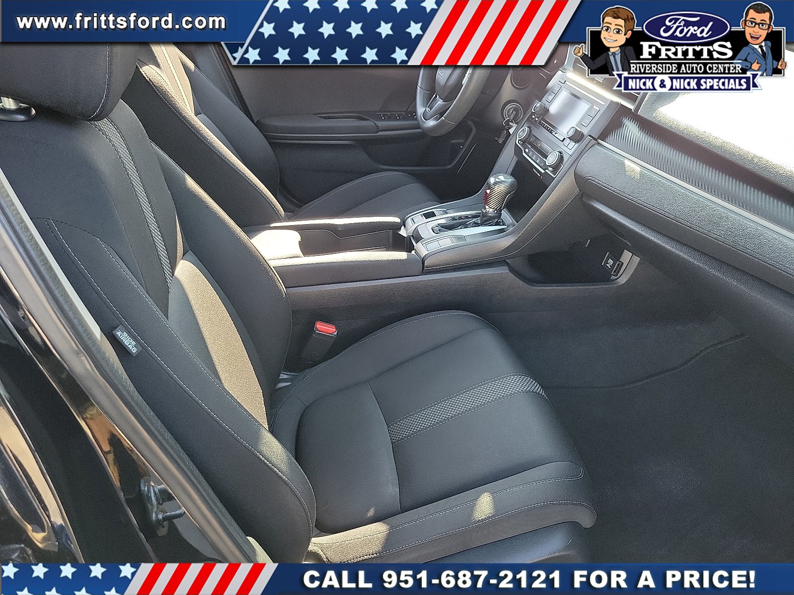 Certified Used 2019 Crystal Black Pearl Honda LX image 14