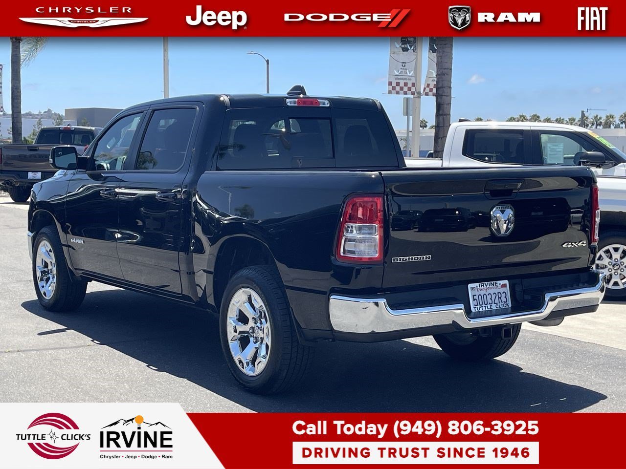 Certified Used 2022 Diamond Black Crystal Pearlcoat Ram Big Horn image 4
