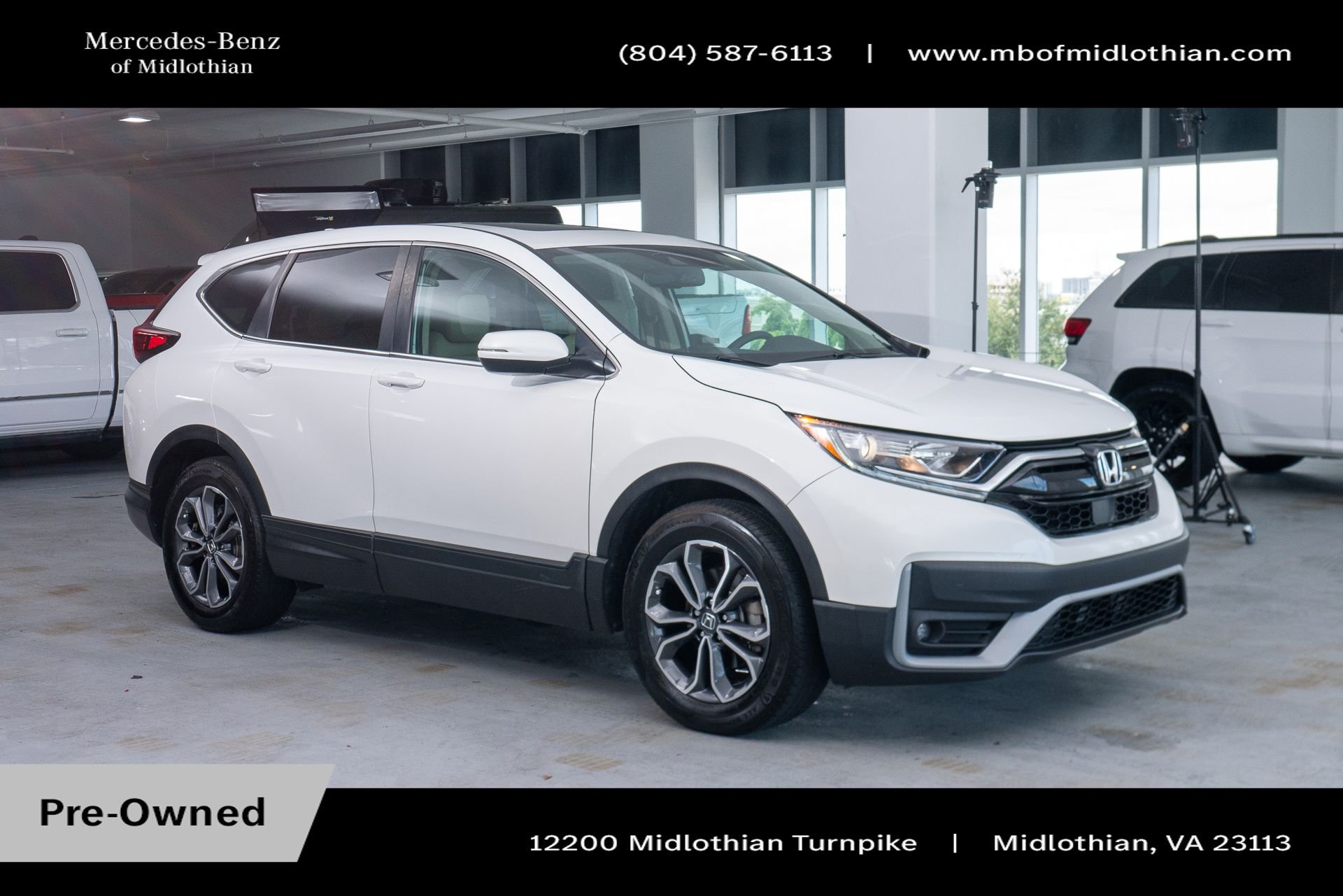 Used 2021 White Honda EX-L image 1