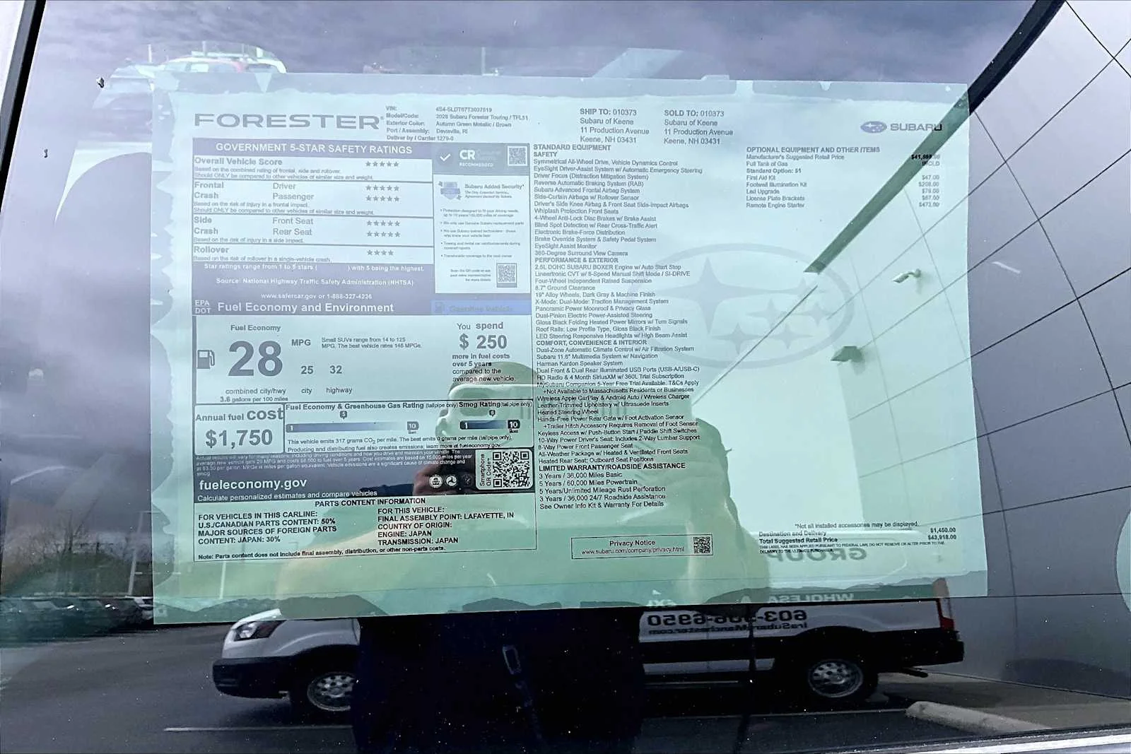 New 2026 Autumn Green Metallic Subaru Touring image 18