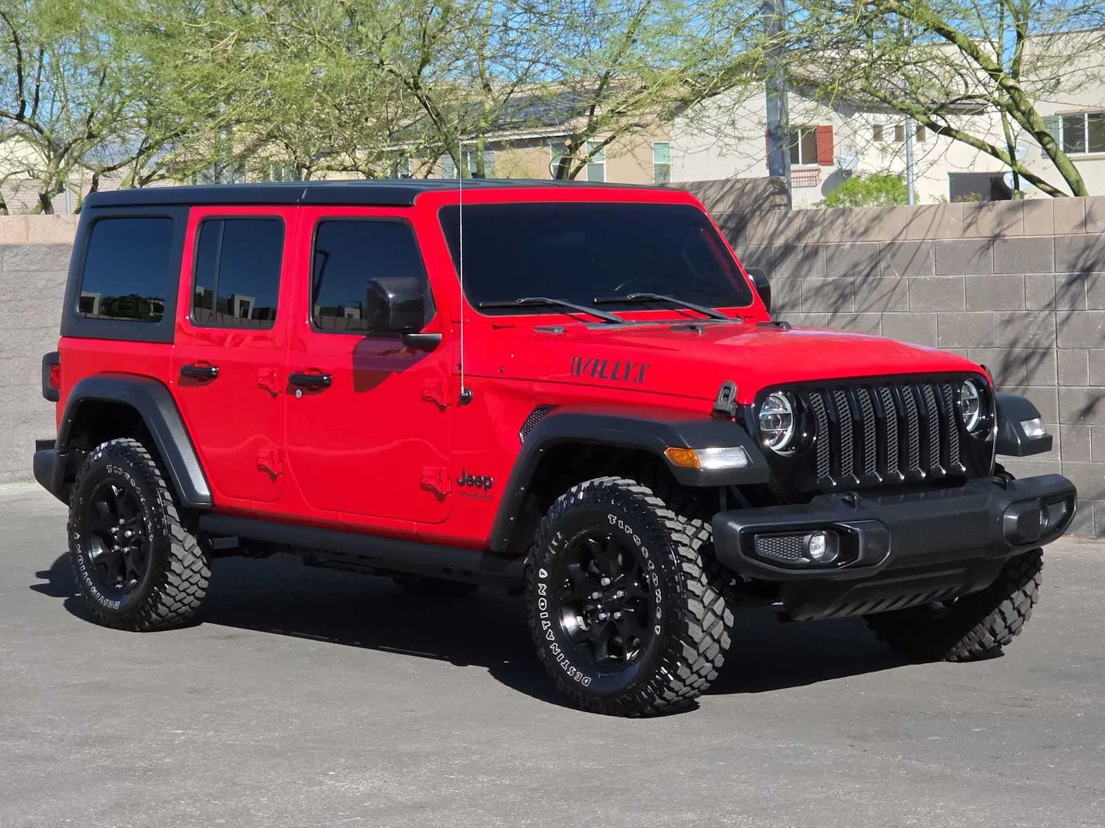 Used 2022 Firecracker Red Clearcoat Jeep Unlimited Willys image 3