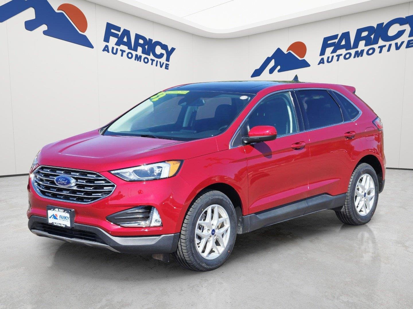 Used 2022 Rapid Red Metallic Tinted Clearcoat Ford SEL image 1