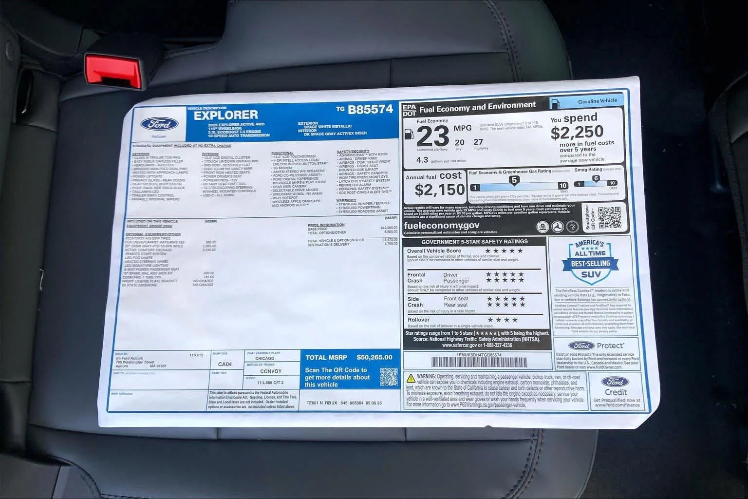 New 2026 Space White Metallic Ford Active image 18