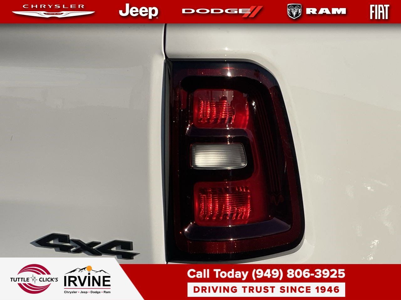 New 2026 Bright White Clear-Coat Exterior Paint RAM Laramie image 9