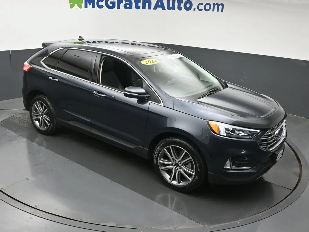 Used 2024 Blue Ford Titanium image 3