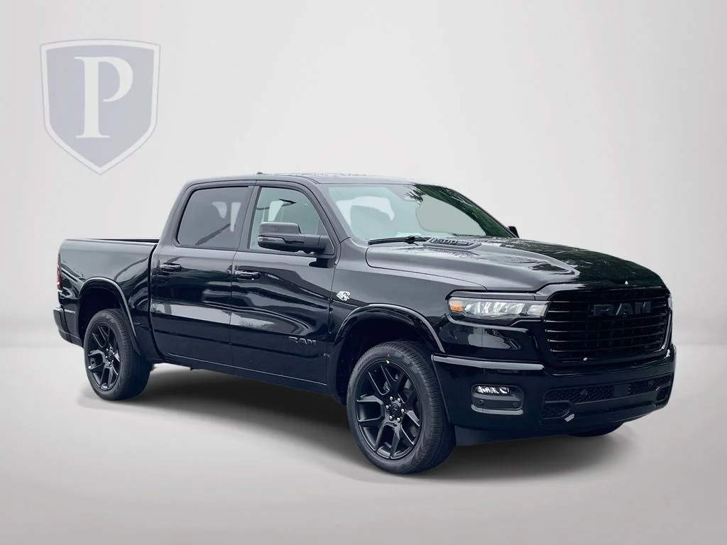 New 2026 Diamond Black Crystal Pearl-Coat Exterior Paint RAM Laramie image 2